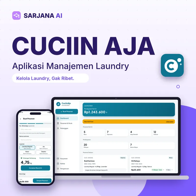 Cuciin Aja - Aplikasi Manajemen Laundry